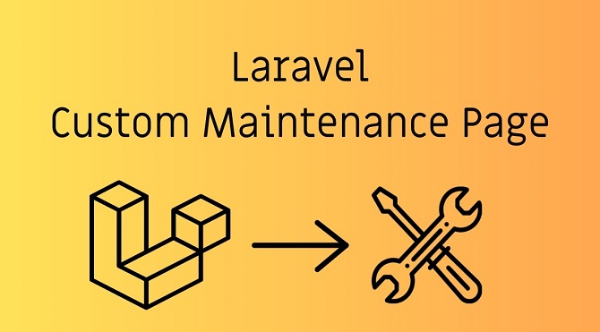 Simple website maintenance - Laravel