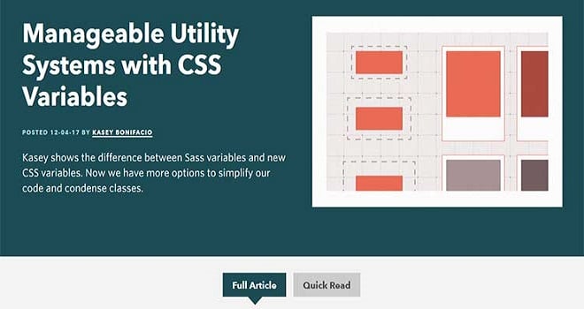 Manageable Utility Systems with CSS Variables