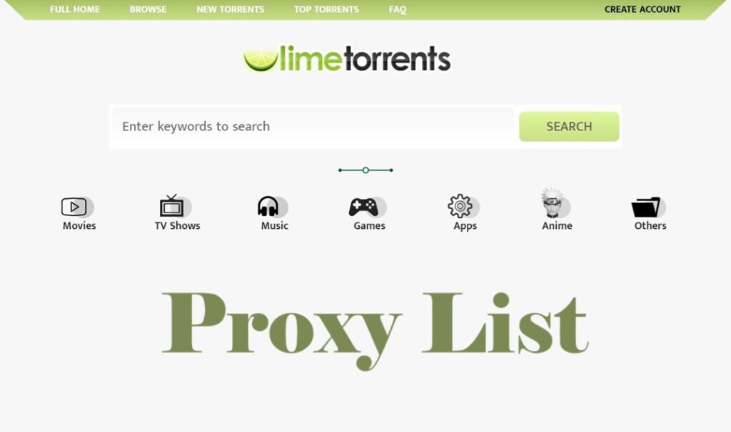 Limetorrents Proxy List