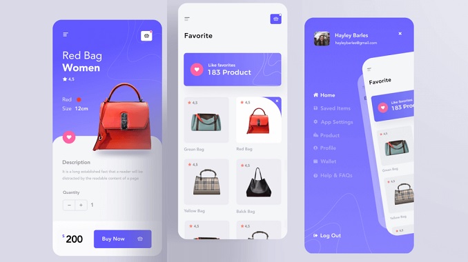 Checkout Screen mobile ui design
