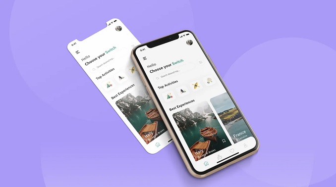 Home Screen Mobile UI Design