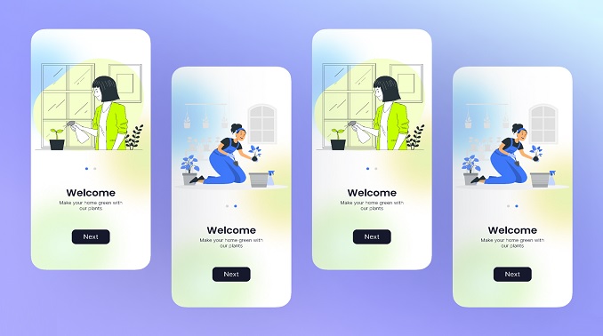 Onboarding Screens Mobile UI Design