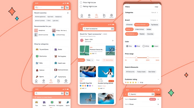 Search Screen mobile ui design